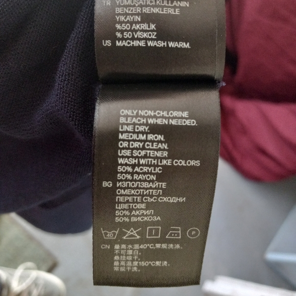 H&M size S dark blue cardigan - Picture 4 of 4